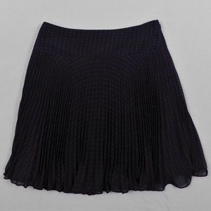 The Limited Blue Red Pleated Skirt M